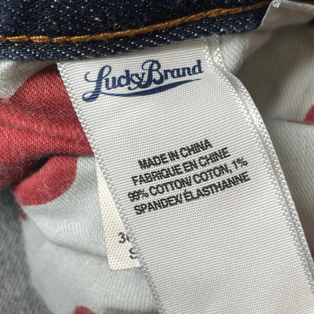 Lucky Brand Mens 361 Vintage Straight Blue Jeans 38x28.5 Stretch Denim Classic